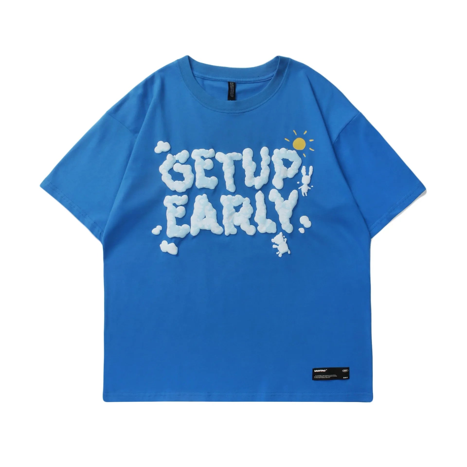 Foam Printing Short-Sleeved T-Shirt Getup Early - Bellarte Enchanté Foam Printing Short-Sleeved T-Shirt Getup Early